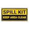 Pig Spill Kit Keep Area Clear Safety Banner SGN271 - alternate 1